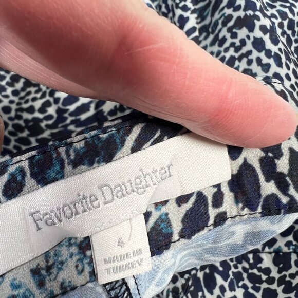 Favorite Daughter The Friday Pant High Waist Wide Leg statement Pants Cheetah 4 - Picture 8 of 15